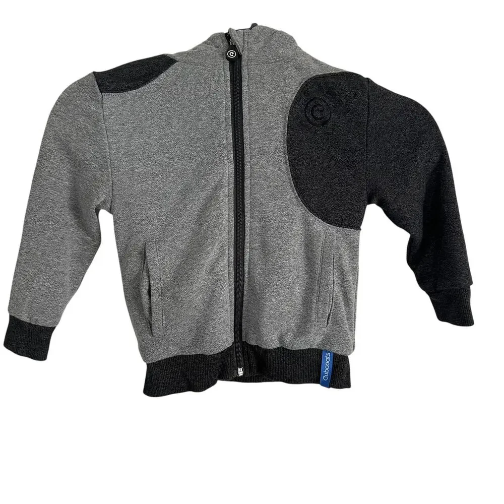 Cubcoats Grey Puppy 2-in-1 Transforming Hoodie Jacket Plush Toy Size 3T